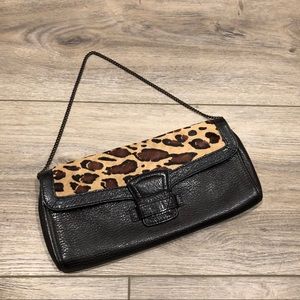 Banana Republic | Leather and Pony Hair Clutch